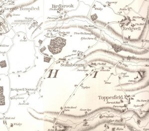 Stambourne map from 1777 - Historic map - Stambourne